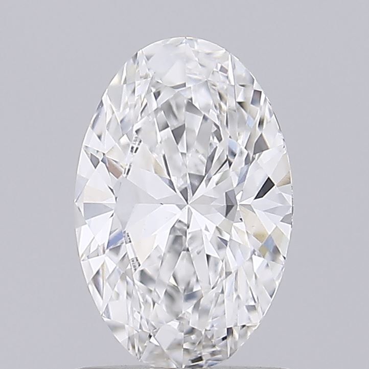 1.39 Carat Oval Lab Diamond with  Cut Diamond in 14KT  view 1
