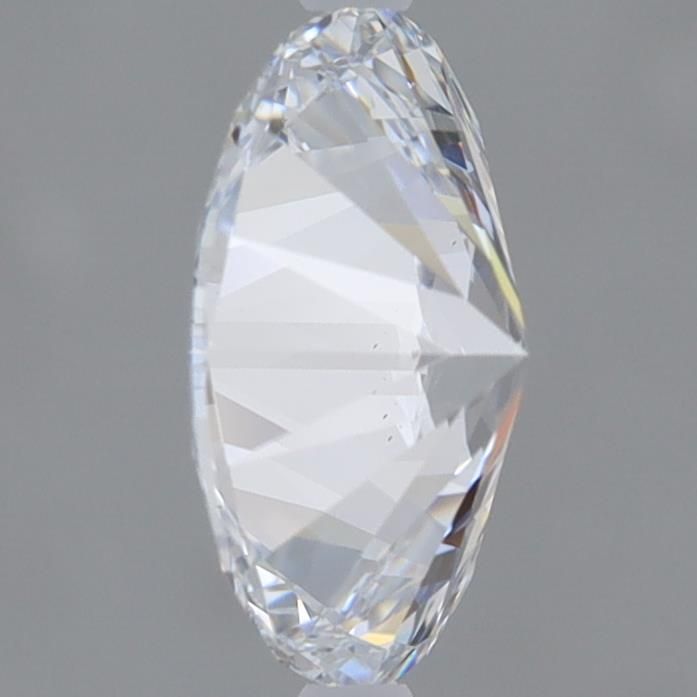 1.02 Carat Oval Lab Diamond with  Cut Diamond in 14KT  view 1
