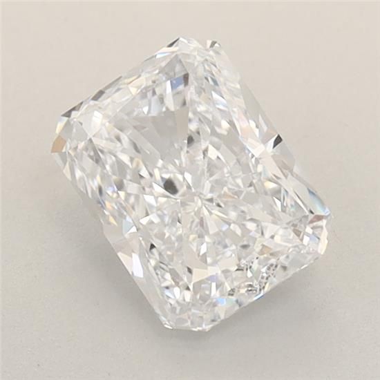 1.04 Carat Radiant Lab Diamond with  Cut Diamond in 14KT  view 1
