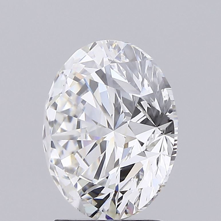 3.59 Carat Round Lab Diamond with  Cut Diamond in 14KT  view 1
