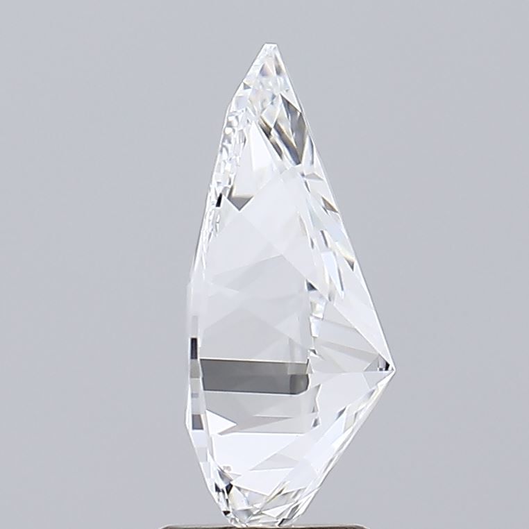 2.2 Carat Pear Lab Diamond with  Cut Diamond in 14KT  view 1
