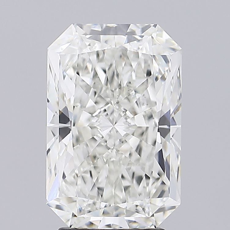 3.53 Carat Radiant Lab Diamond with  Cut Diamond in 14KT  view 1

