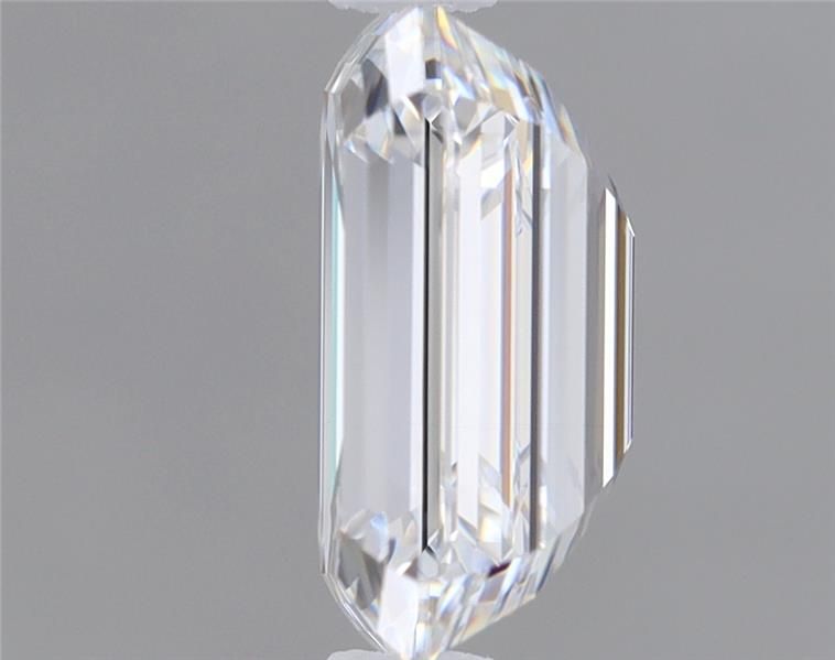 1.02 Carat Emerald Lab Diamond with  Cut Diamond in 14KT  view 1
