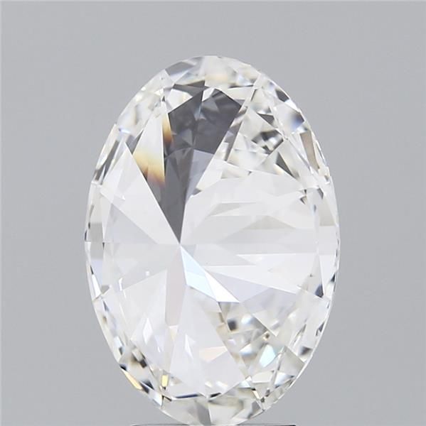 3.25 Carat Oval Lab Diamond with  Cut Diamond in 14KT  view 1
