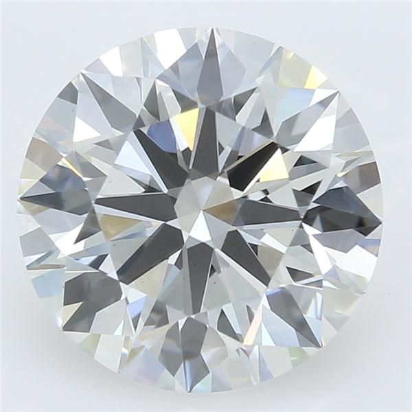 2.71 Carat Round Lab Diamond with  Cut Diamond in 14KT  view 1
