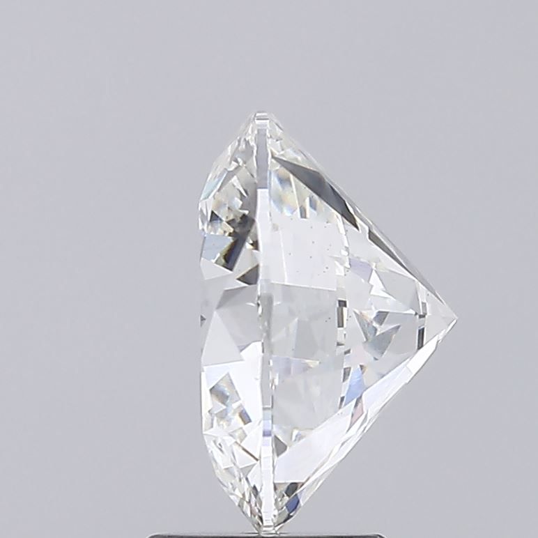 4.07 Carat Round Lab Diamond with  Cut Diamond in 14KT  view 1
