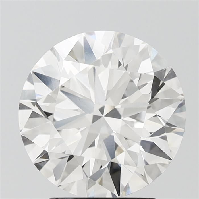 3.02 Carat Round Lab Diamond with  Cut Diamond in 14KT  view 1
