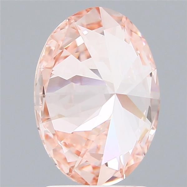 2.5 Carat Oval Lab Diamond with  Cut Diamond in 14KT  view 1

