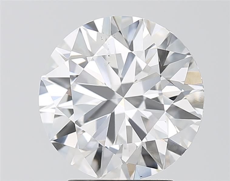 3.05 Carat Round Lab Diamond with  Cut Diamond in 14KT  view 1
