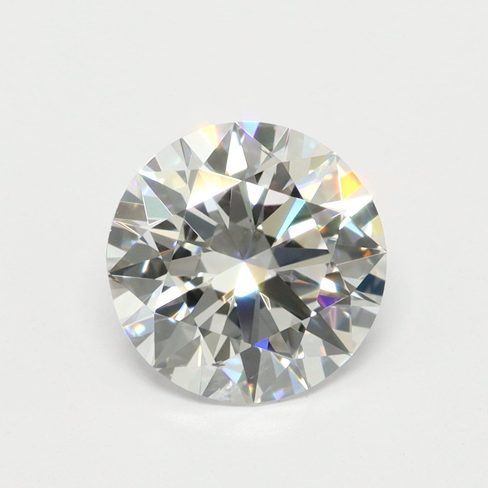 0.77 Carat Round Lab Diamond with  Cut Diamond in 14KT  view 1

