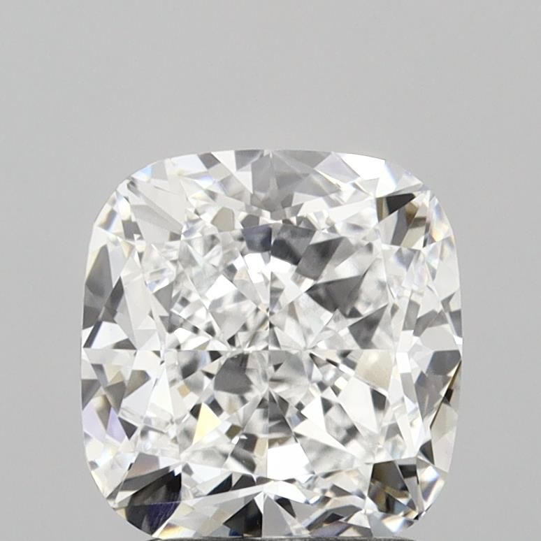 2.32 Carat Cushion Lab Diamond with  Cut Diamond in 14KT  view 1

