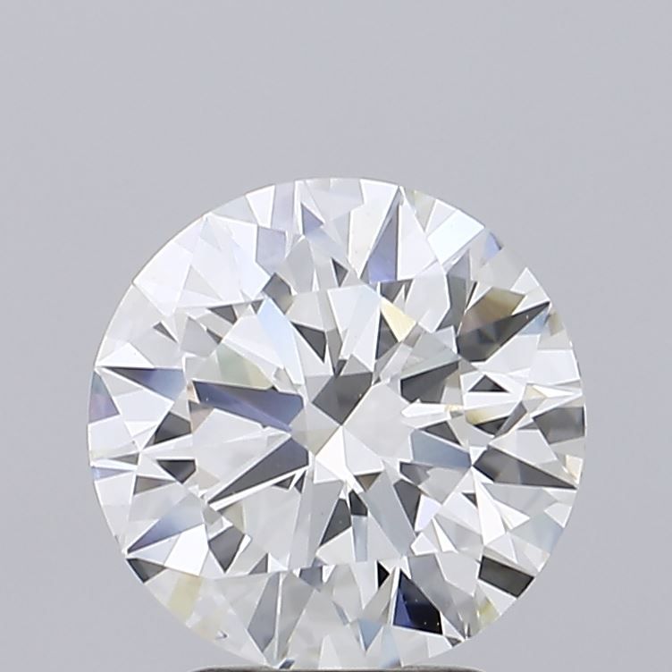 2.75 Carat Round Lab Diamond with  Cut Diamond in 14KT  view 1
