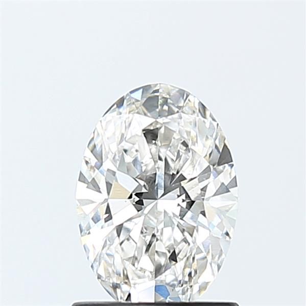 1.09 Carat Oval Lab Diamond with  Cut Diamond in 14KT  view 1
