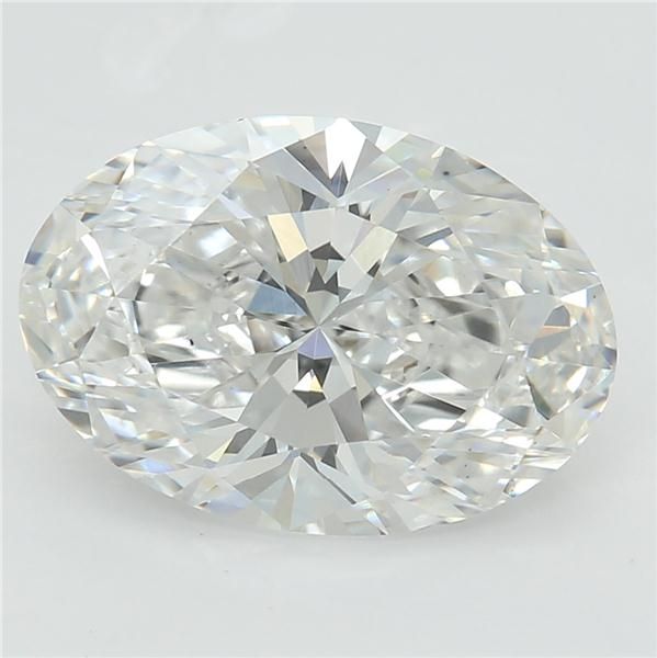 1.81 Carat Oval Lab Diamond with  Cut Diamond in 14KT  view 1
