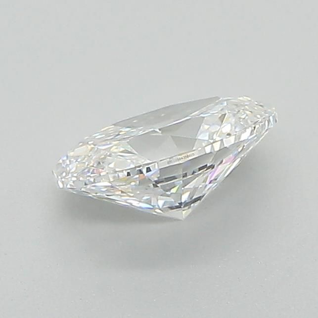 0.59 Carat Oval Lab Diamond with  Cut Diamond in 14KT  view 1
