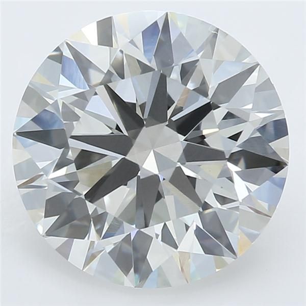 2.45 Carat Round Lab Diamond with  Cut Diamond in 14KT  view 1
