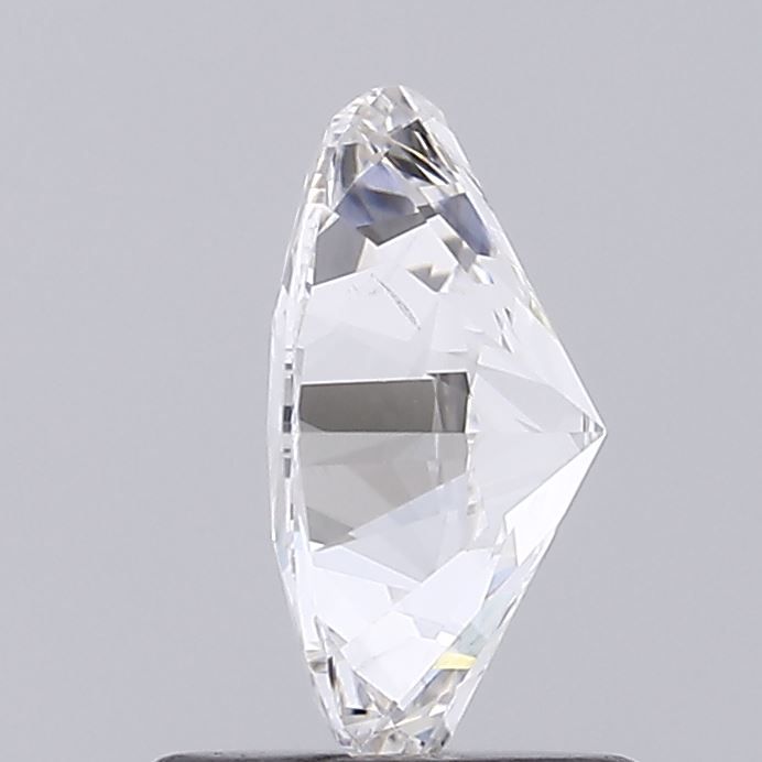 1.0 Carat Oval Lab Diamond with  Cut Diamond in 14KT  view 1
