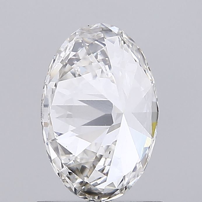 1.02 Carat Oval Lab Diamond with  Cut Diamond in 14KT  view 1
