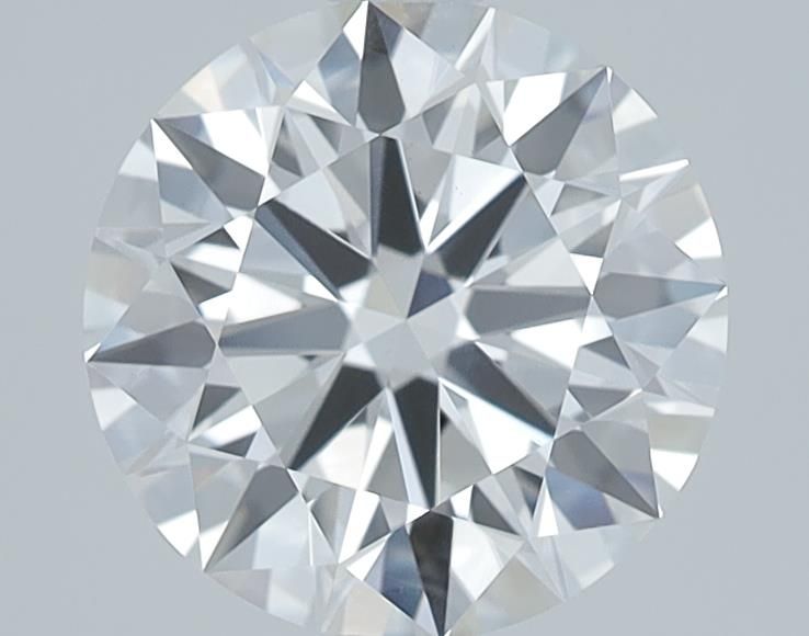 1.89 Carat Round Lab Diamond with  Cut Diamond in 14KT  view 1
