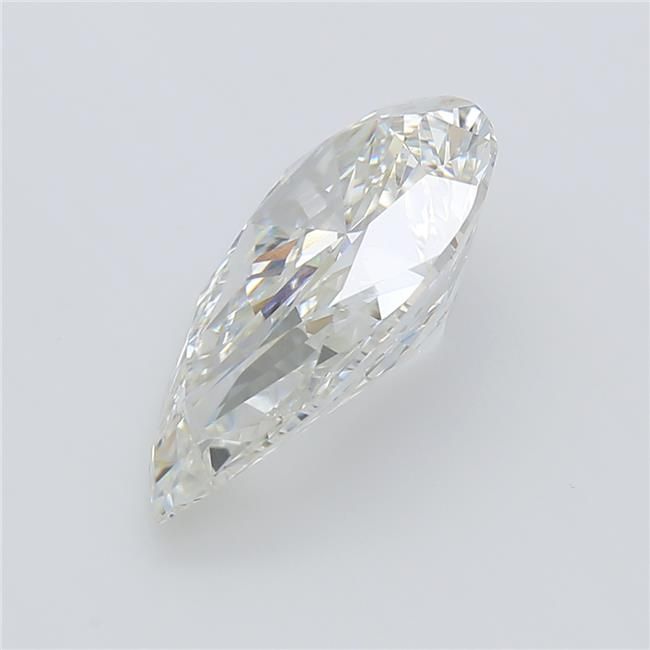 3.35 Carat Pear Lab Diamond with  Cut Diamond in 14KT  view 1

