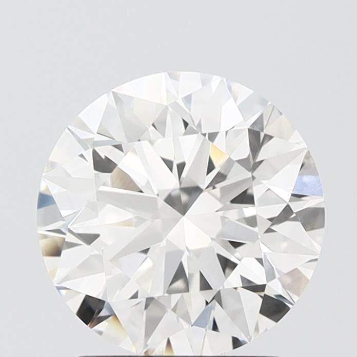 2.12 Carat Round Lab Diamond with  Cut Diamond in 14KT  view 1
