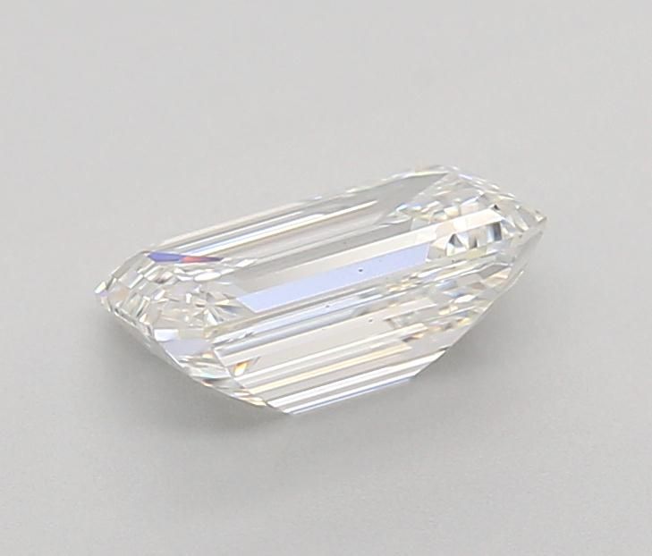1.02 Carat Emerald Lab Diamond with  Cut Diamond in 14KT  view 1
