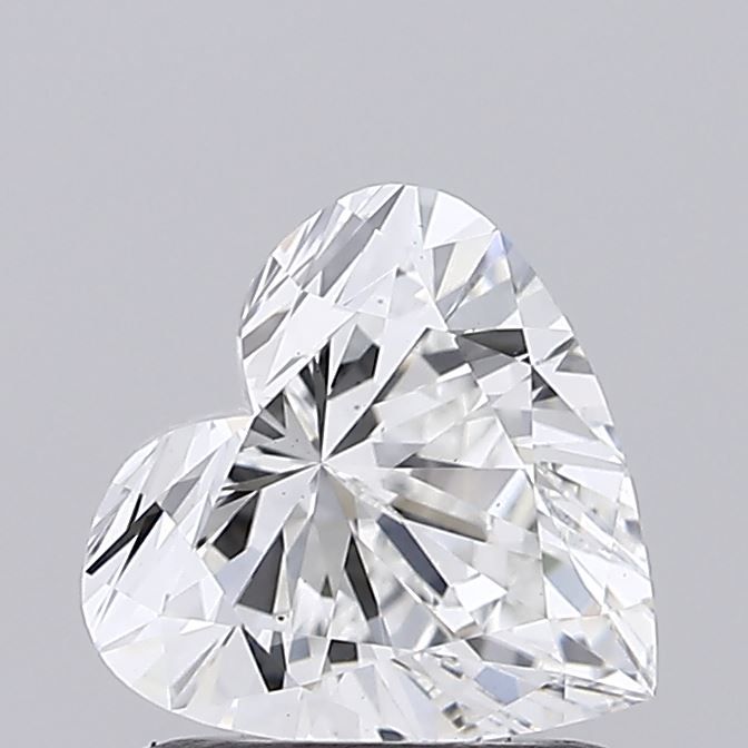 1.02 Carat Heart Lab Diamond with  Cut Diamond in 14KT  view 1
