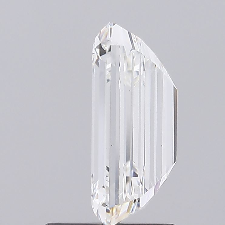 2.0 Carat Emerald Lab Diamond with  Cut Diamond in 14KT  view 1
