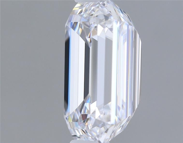 1.1 Carat Emerald Lab Diamond with  Cut Diamond in 14KT  view 1
