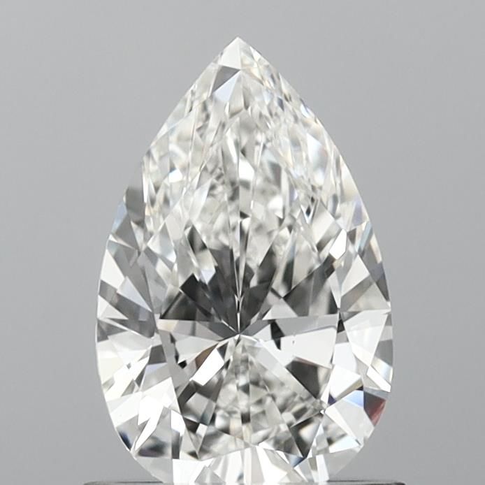 1.01 Carat Pear Lab Diamond with  Cut Diamond in 14KT  view 1
