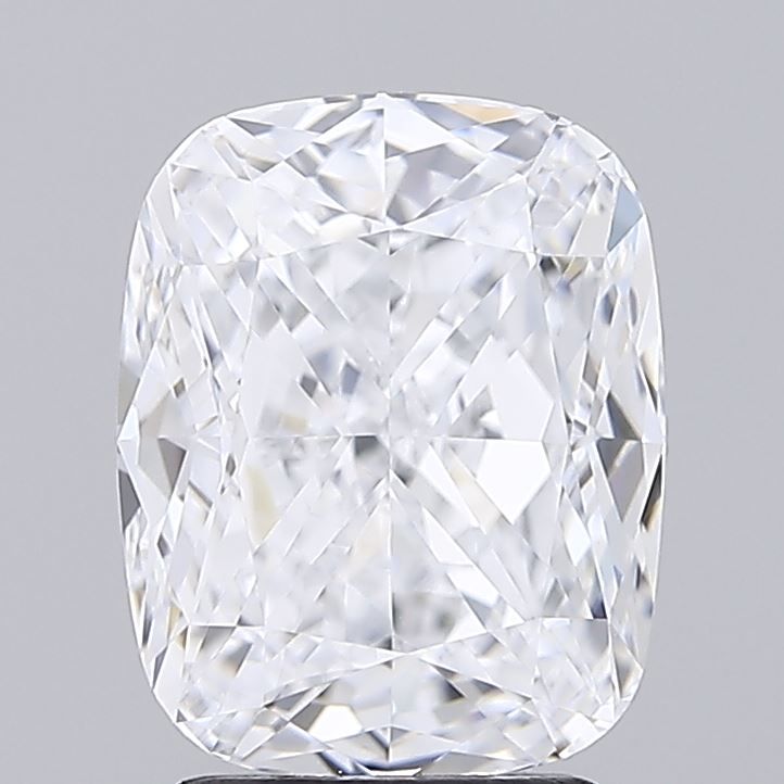 3.03 Carat Cushion Lab Diamond with  Cut Diamond in 14KT  view 1
