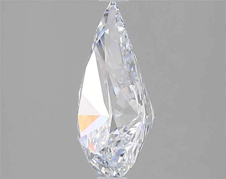 2.0 Carat Pear Lab Diamond with  Cut Diamond in 14KT  view 1
