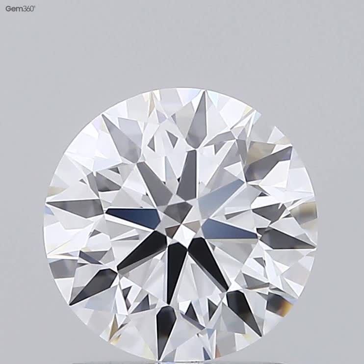 1.14 Carat Round Lab Diamond with  Cut Diamond in 14KT  view 1
