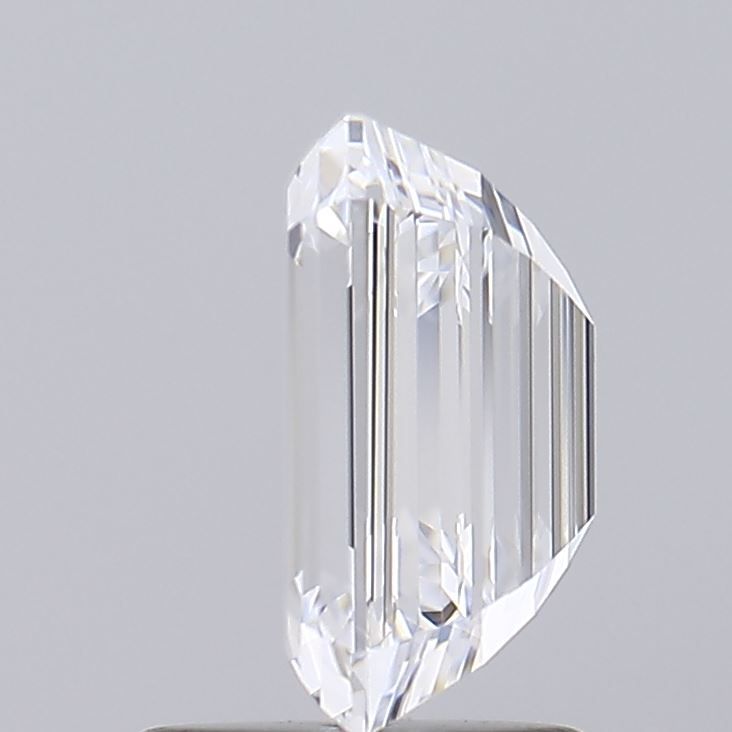 1.6 Carat Emerald Lab Diamond with  Cut Diamond in 14KT  view 1
