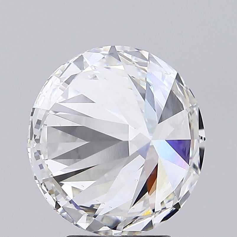 5.01 Carat Round Lab Diamond with  Cut Diamond in 14KT  view 1
