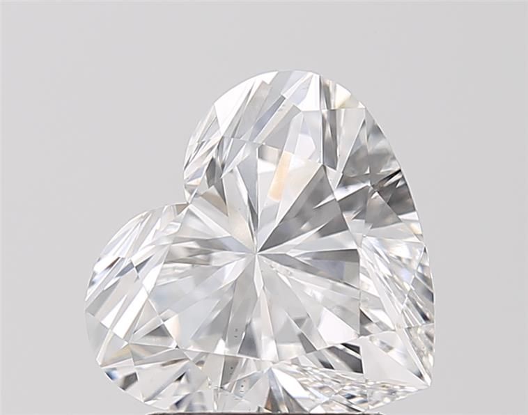 2.39 Carat Heart Lab Diamond with  Cut Diamond in 14KT  view 1
