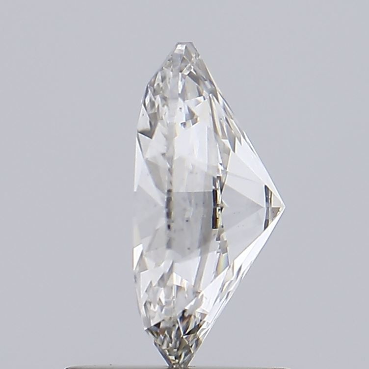 1.22 Carat Oval Lab Diamond with  Cut Diamond in 14KT  view 1
