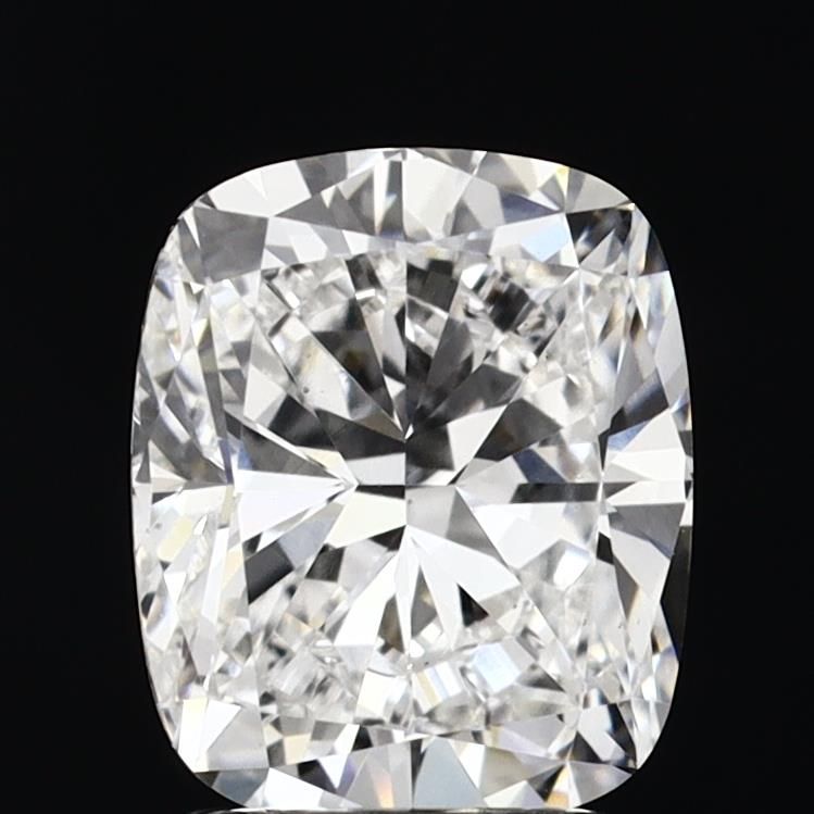2.01 Carat Cushion Lab Diamond with  Cut Diamond in 14KT  view 1
