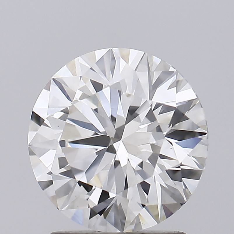 1.85 Carat Round Lab Diamond with  Cut Diamond in 14KT  view 1
