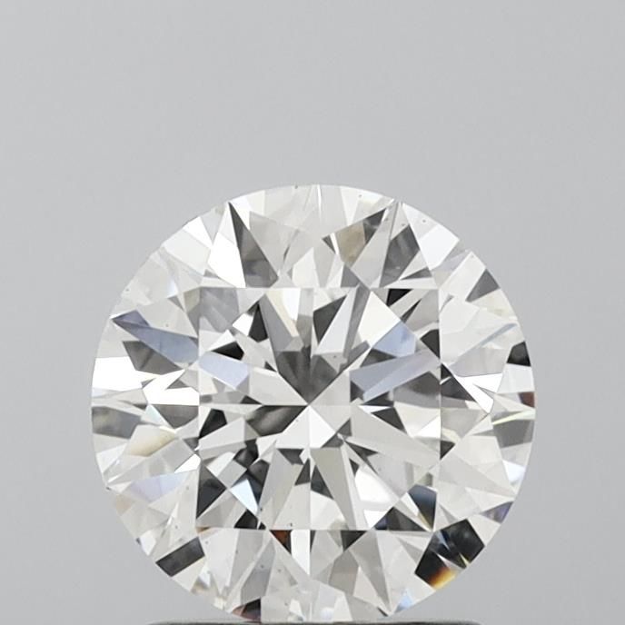 1.66 Carat Round Lab Diamond with  Cut Diamond in 14KT  view 1
