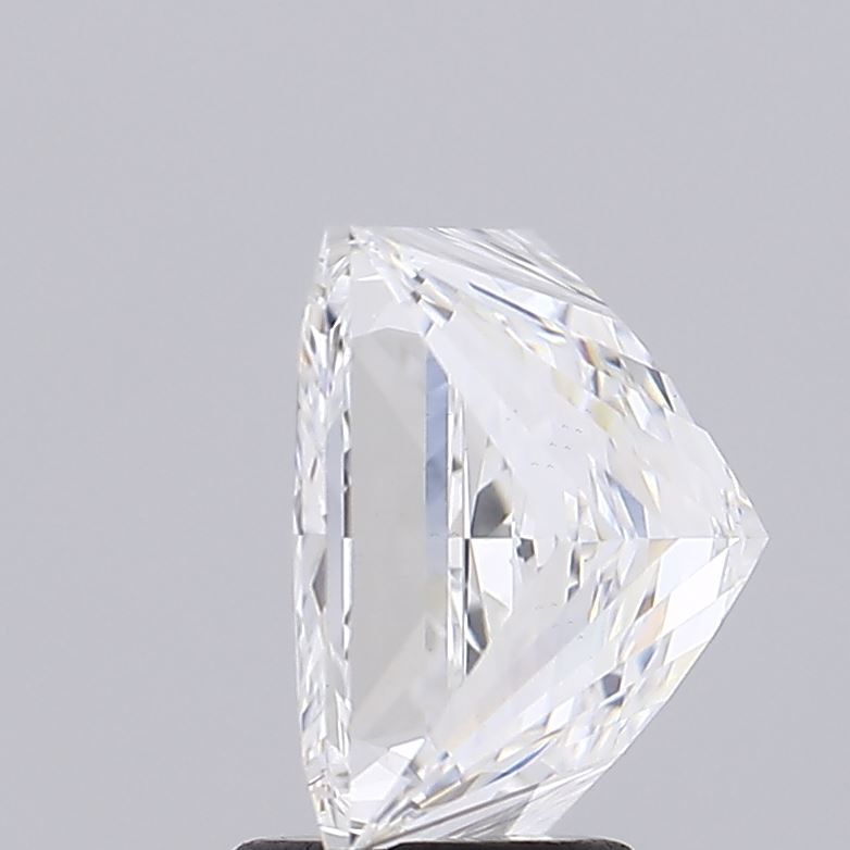 4.54 Carat Princess Lab Diamond with  Cut Diamond in 14KT  view 1
