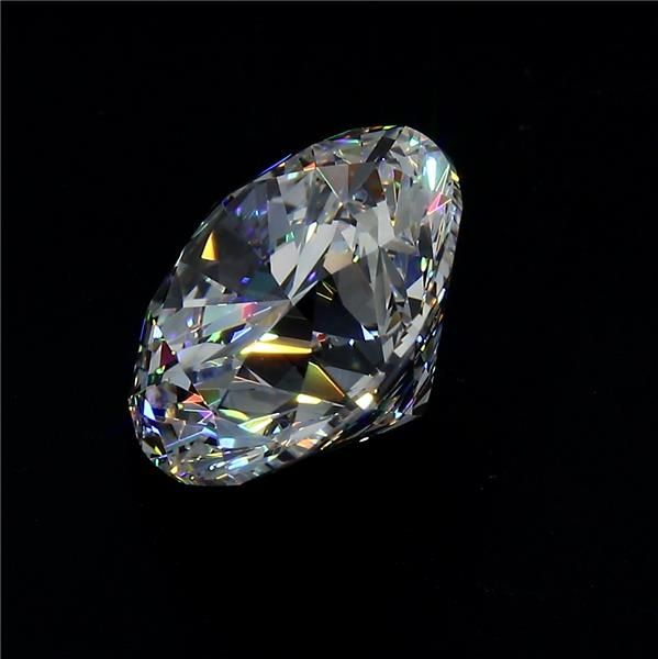 4.06 Carat Round Natural Diamond with  Cut Diamond in 14KT  view 1
