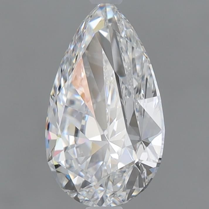 1.47 Carat Pear lab Diamond with  Cut Diamond in 14KT  view 1
