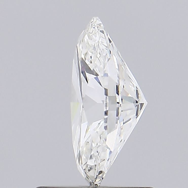 1.03 Carat Oval Lab Diamond with  Cut Diamond in 14KT  view 1
