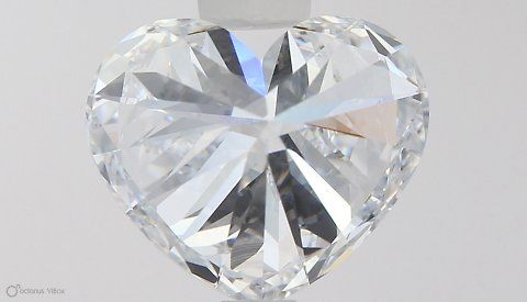 2.07 Carat Heart Lab Diamond with  Cut Diamond in 14KT  view 1
