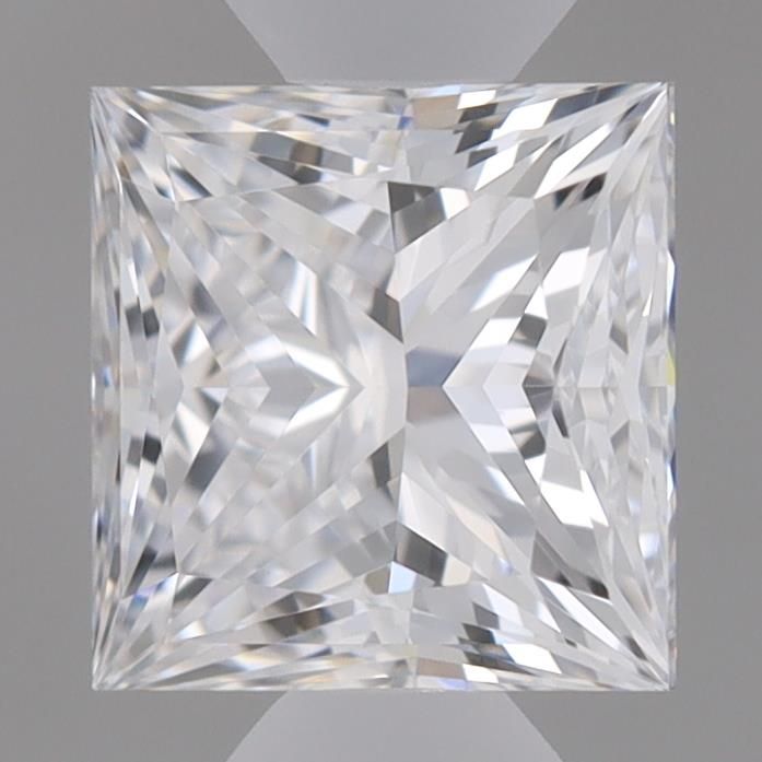 0.52 Carat Princess Lab Diamond with  Cut Diamond in 14KT  view 1
