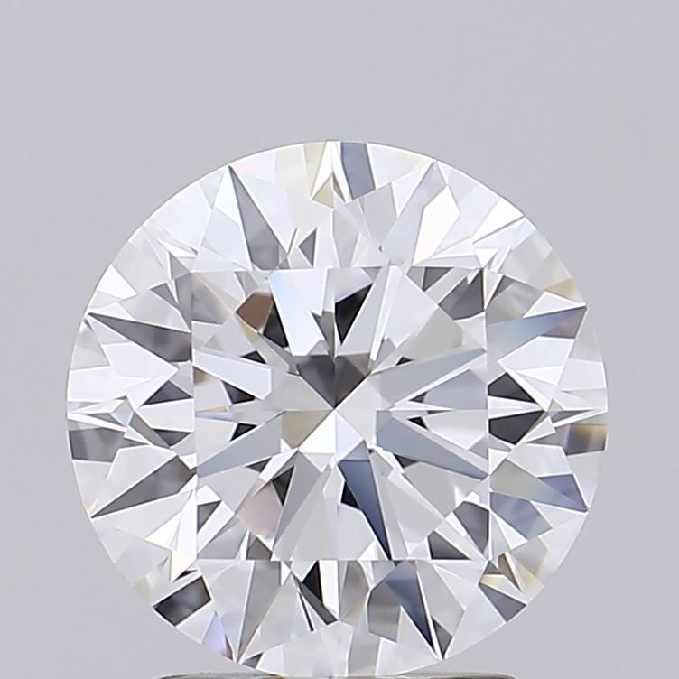 2.43 Carat Round Lab Diamond with  Cut Diamond in 14KT  view 1

