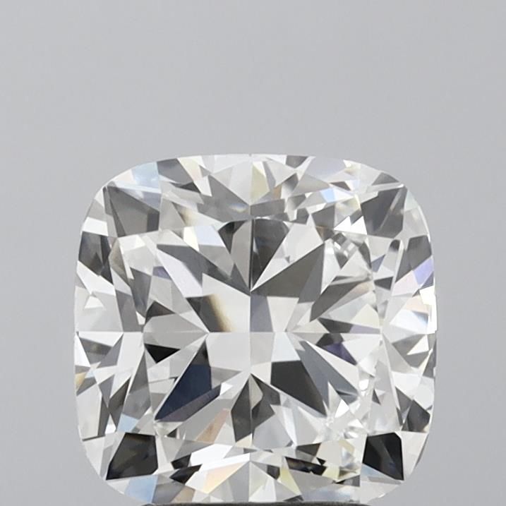 2.9 Carat Cushion Lab Diamond with  Cut Diamond in 14KT  view 1
