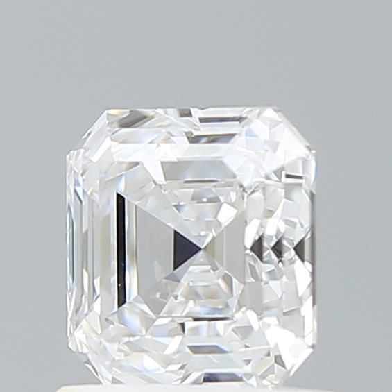 1.05 Carat Asscher Lab Diamond with  Cut Diamond in 14KT  view 1
