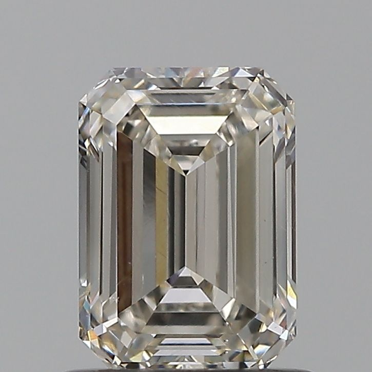 0.9 Carat Emerald Natural Diamond with  Cut Diamond in 14KT  view 1
